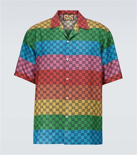 gucci shirt multi color|original gucci shirt.